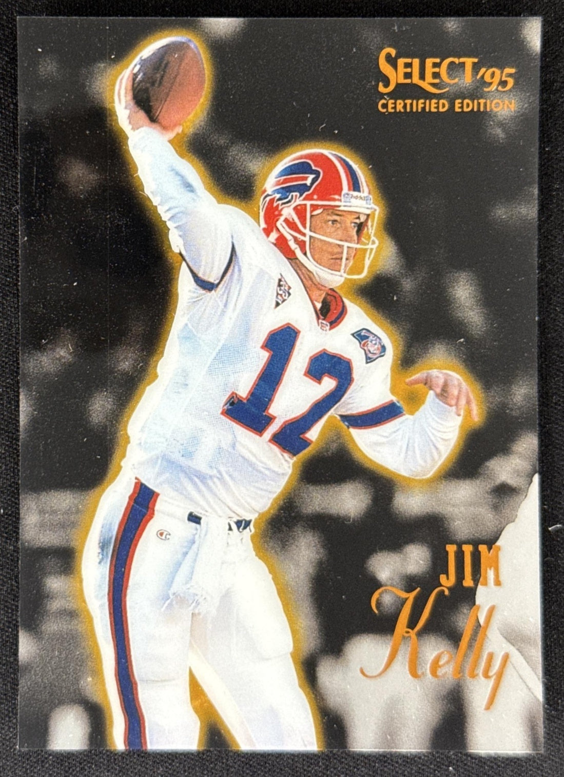 Jim Kelly 1995 Pinnacle Select Certified Bills