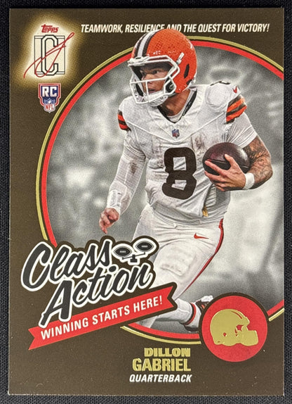 Dillon Gabriel 2025 Topps Signature Class Action Browns Sports Trading Cards
