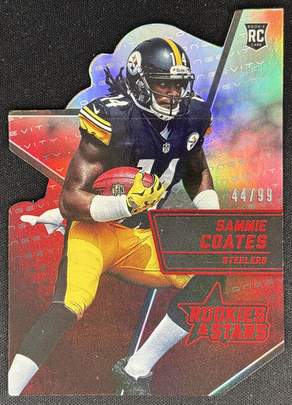 Sammie Coates 2015 Panini Rookies & Stars Longevity Die Cut Red /99 Steelers front