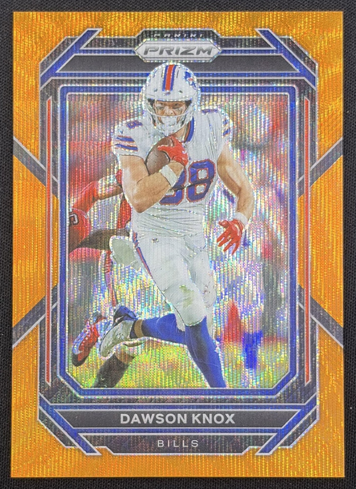 Dawson Knox 2022 Panini Prizm Orange Wave /60 Bills