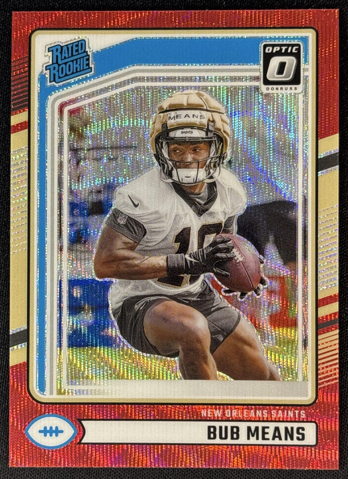 Bub Means 2024 Panini Donruss Optic Rated Rookie Preview Red Wave Saints