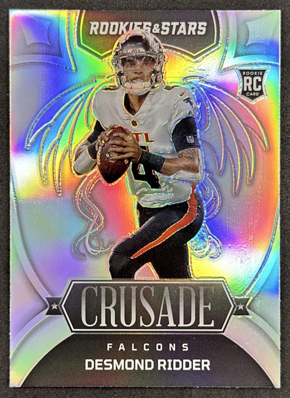 Desmond Ridder 2022 Panini Rookies & Stars Crusade Silver Falcons front