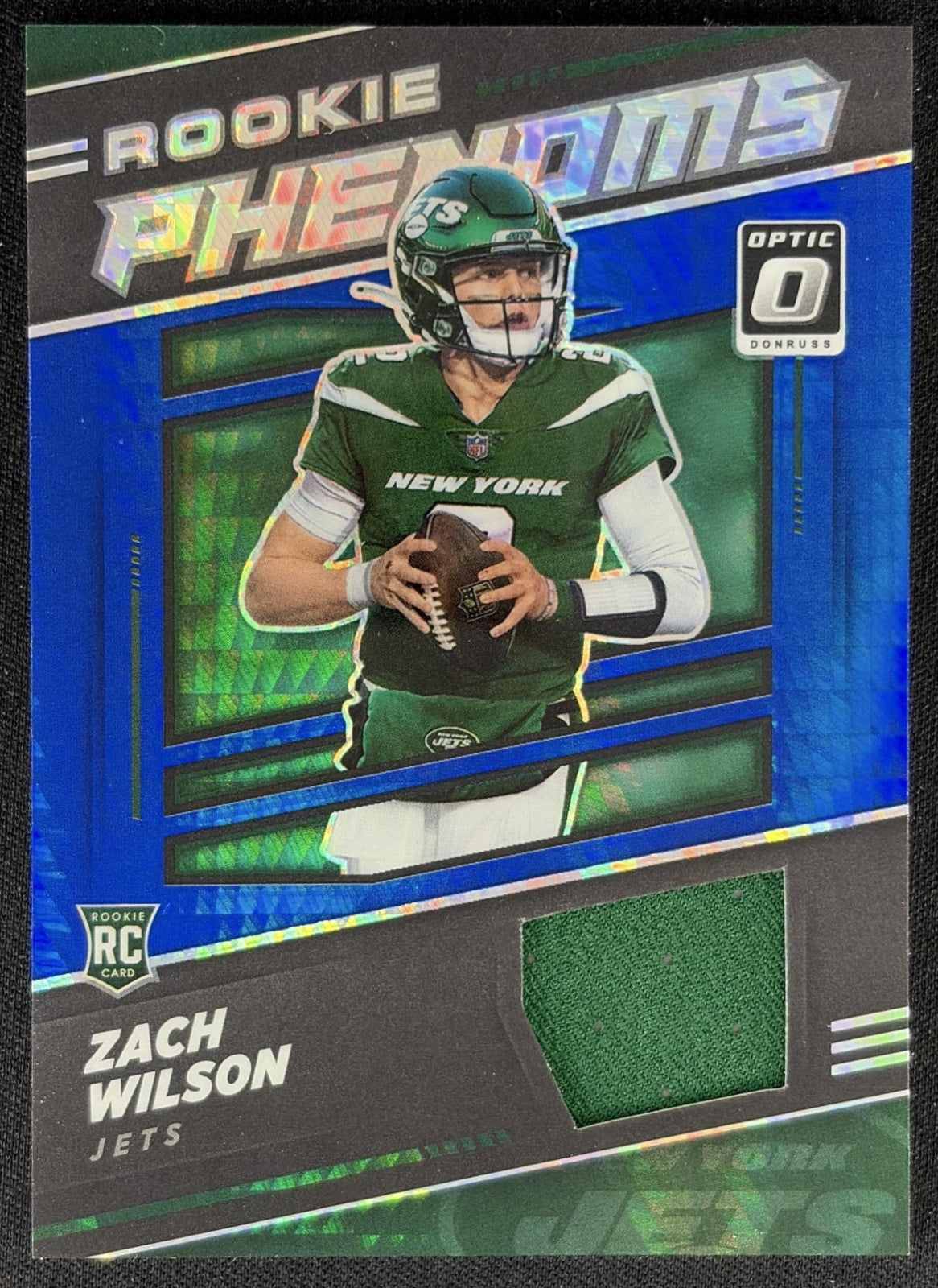 Zach Wilson 2021 Panini Donruss Optic Rookie Phenoms Blue Hyper Jets