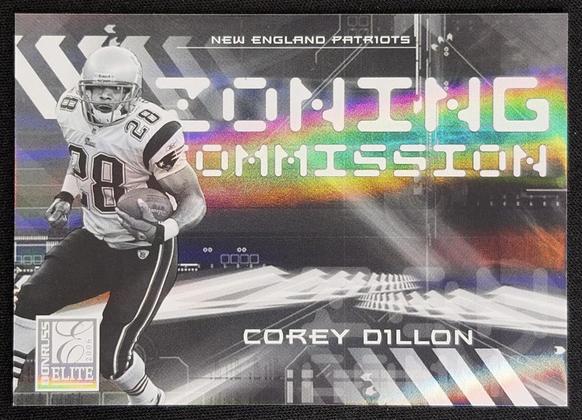 Corey Dillon 2006 Donruss Elite Zoning Commission Black /500 Patriots