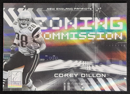 Corey Dillon 2006 Donruss Elite Zoning Commission Black /500 Patriots
