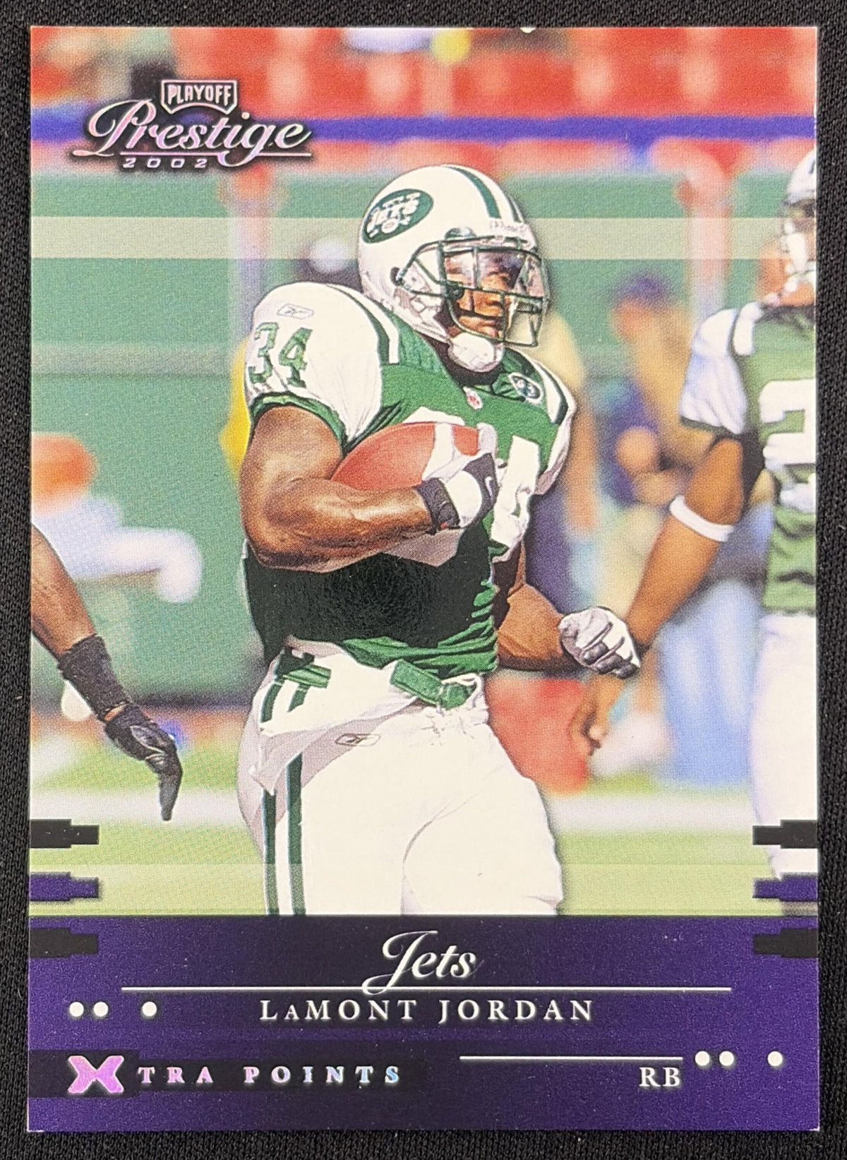 LaMont Jordan 2002 Playoff Prestige Xtra Points Green /150 Jets