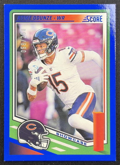 Rome Odunze 2025 Panini Score Showcase /250 Bears