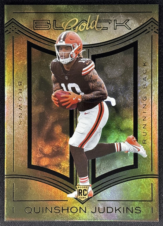 Quinshon Judkins 2025 Panini Black Gold Browns Sports Trading Cards