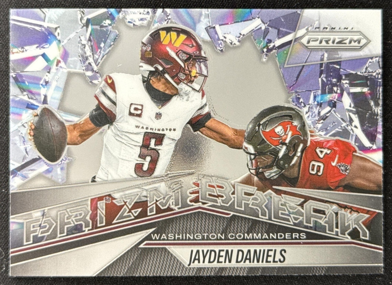 Jayden Daniels 2025 Panini Prizm Break Commanders Default Title Sports Trading Card