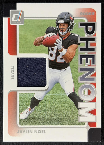 Jaylin Noel 2025 Panini Donruss Rookie Phenom Jerseys Texans front