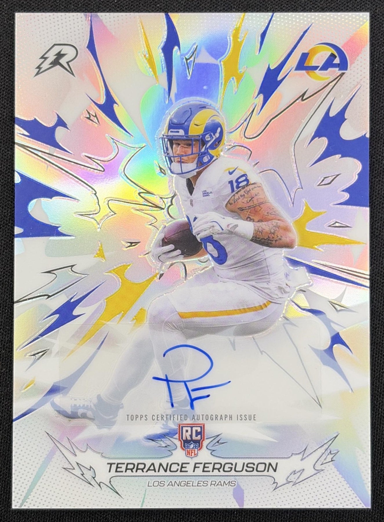 Terrance Ferguson 2025 Topps Resurgence Rookie Signatures Rams Los Angeles Rams