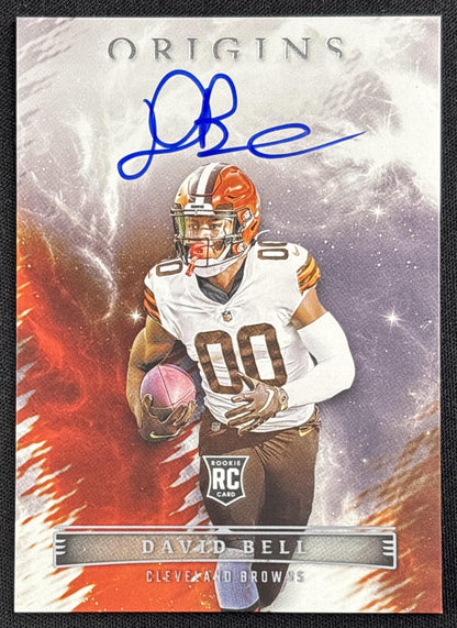 David Bell 2022 Panini Origins Rookie Auto Browns