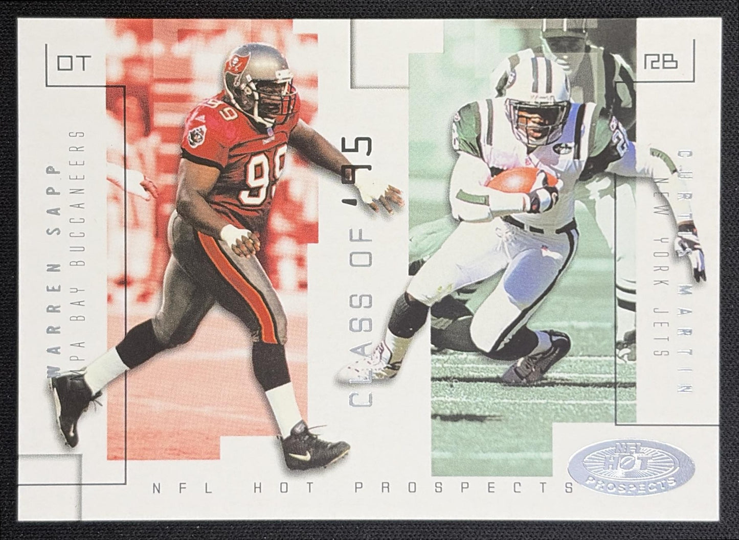 Warren Sapp Curtis Martin 2002 Fleer Hot Prospects Class Of /750 Rams St. Louis Rams