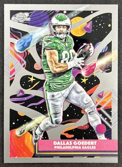 Dallas Goedert 2025 Topps Cosmic Chrome Eagles front