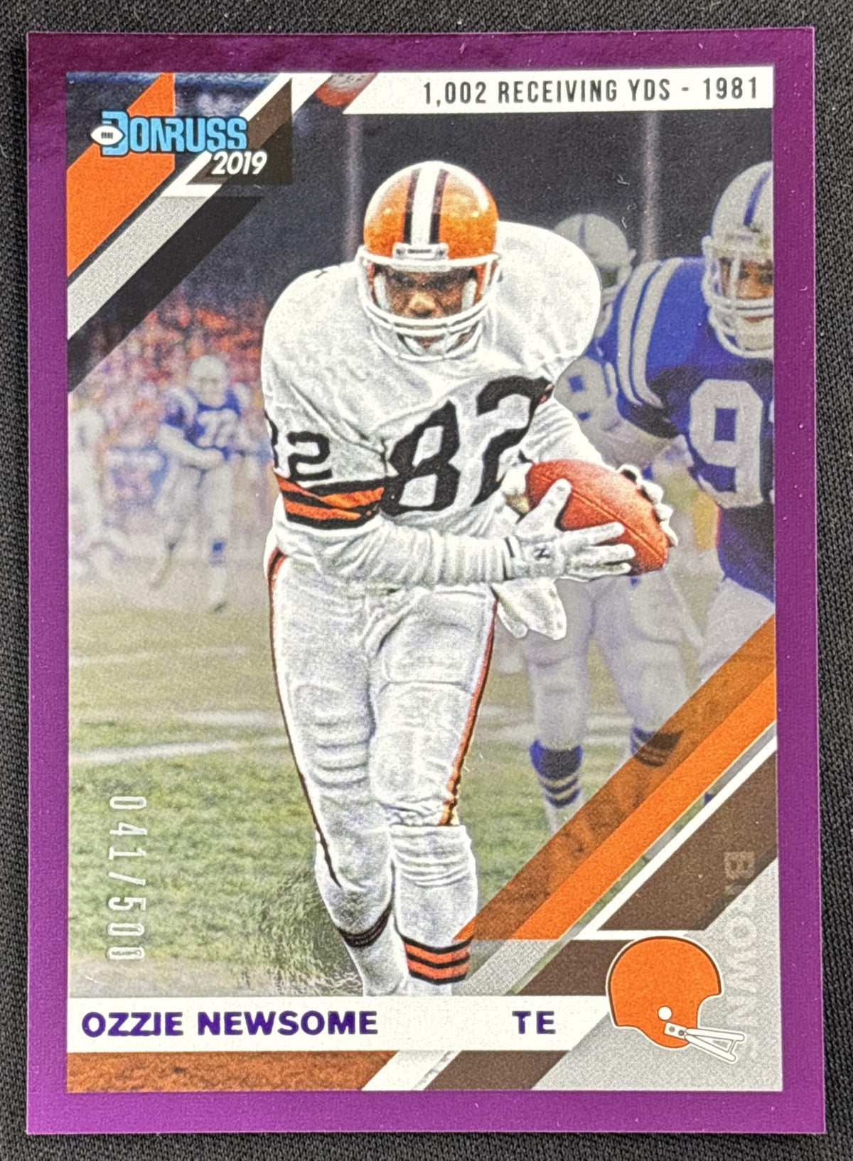 Ozzie Newsome 2019 Panini Donruss Season Stat Line /500 Browns