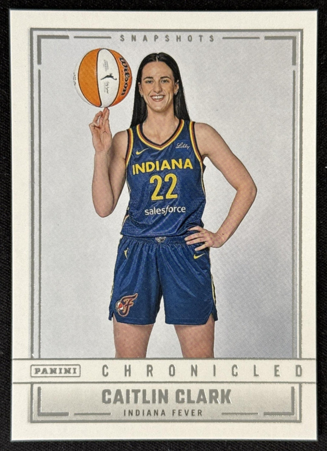 Caitlin Clark 2025 Panini Chronicled Snap Shots Fever 97 Sports Trading Card