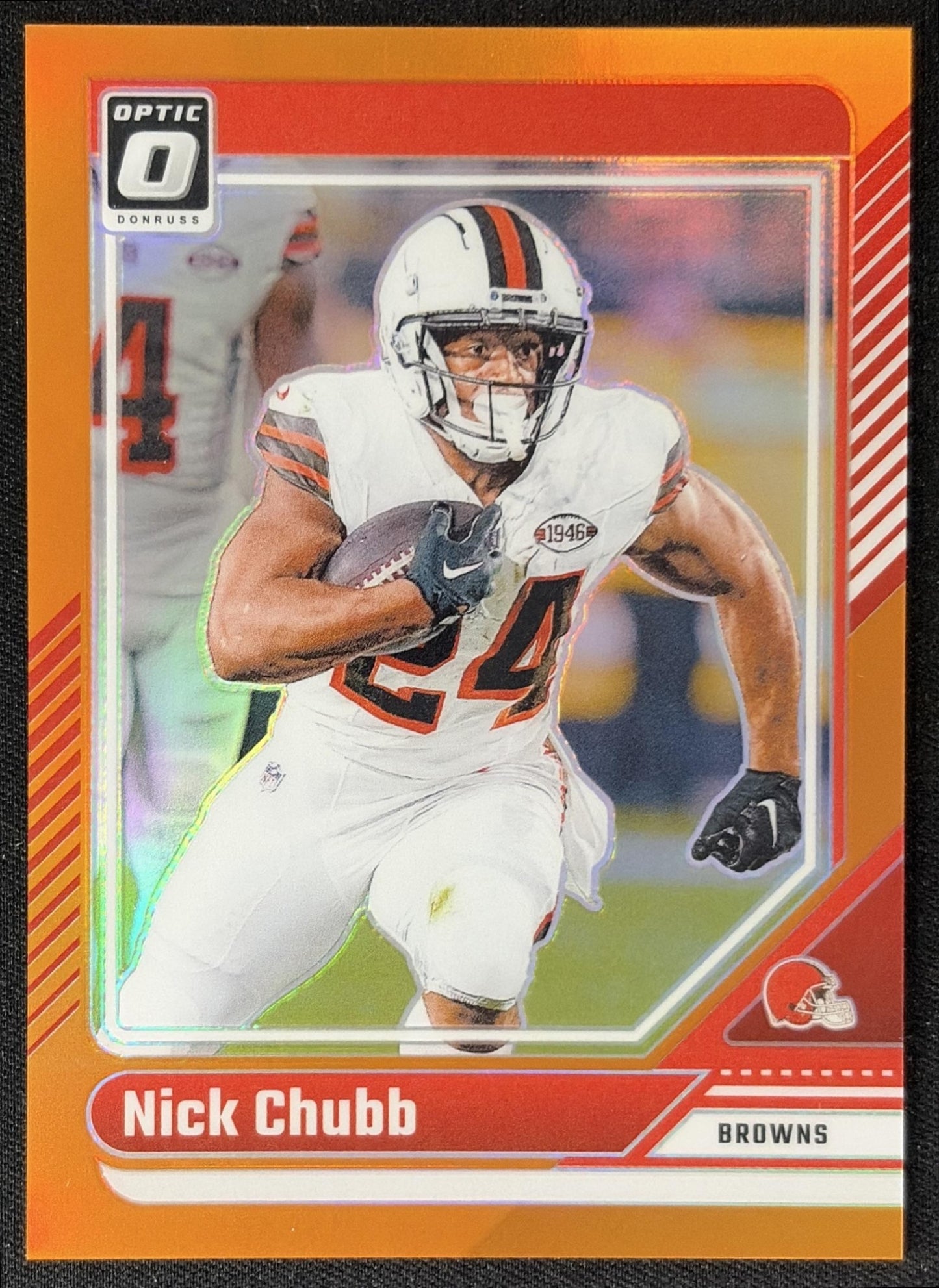 Nick Chubb 2024 Panini Donruss Optic Orange /249 Browns