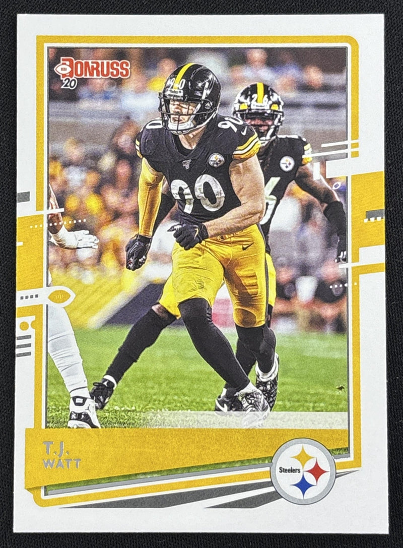 T.J. Watt 2020 Panini Donruss Aqueous Test Steelers