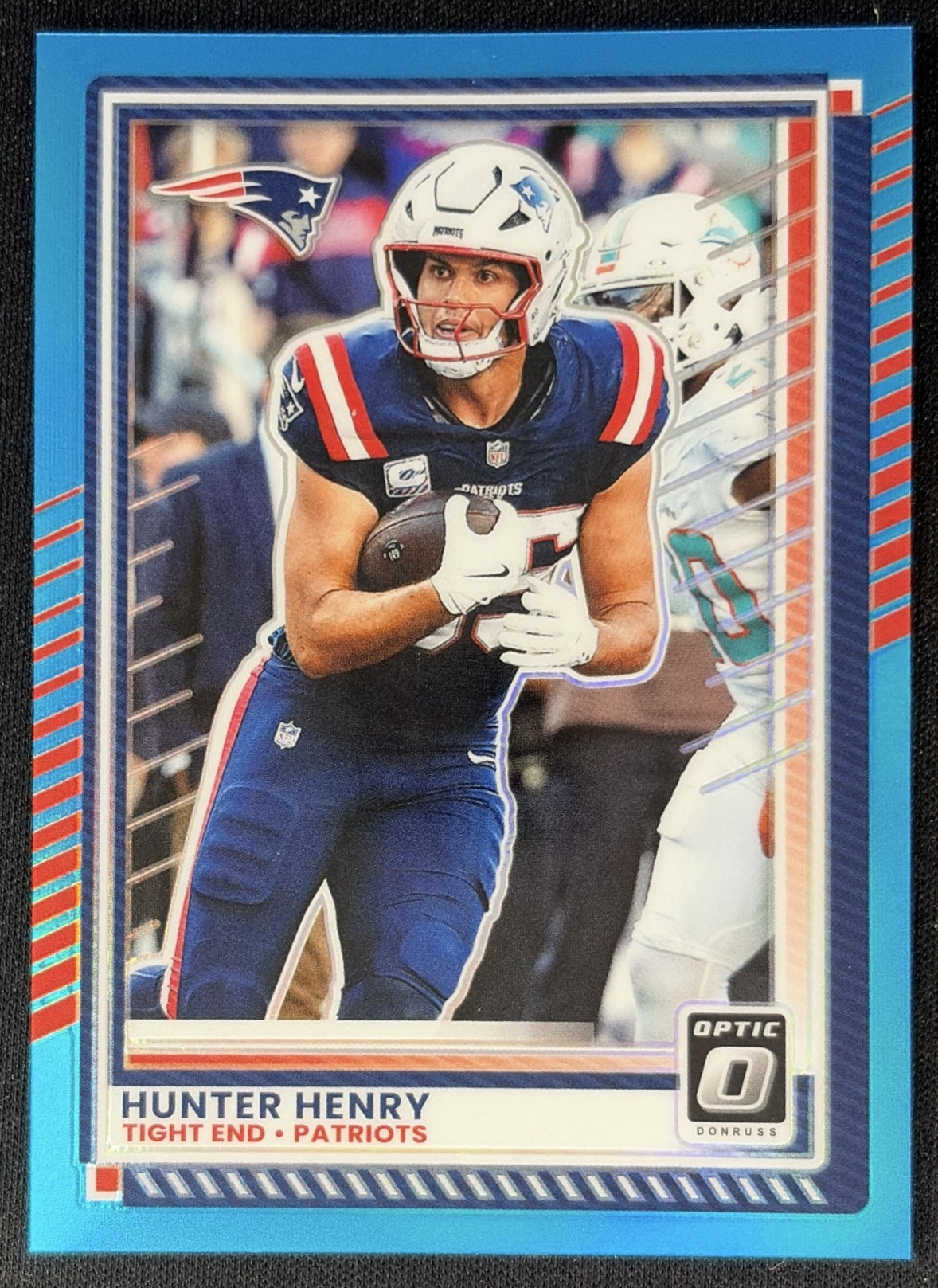 Hunter Henry 2025 Panini Donruss Optic Aqua Prizm /349 Patriots Default Title Sports Trading Cards