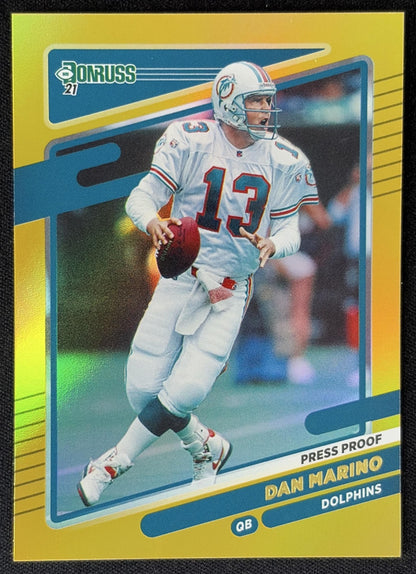 Dan Marino 2021 Panini Donruss Press Proof Premium Dolphins - Miami Dolphins