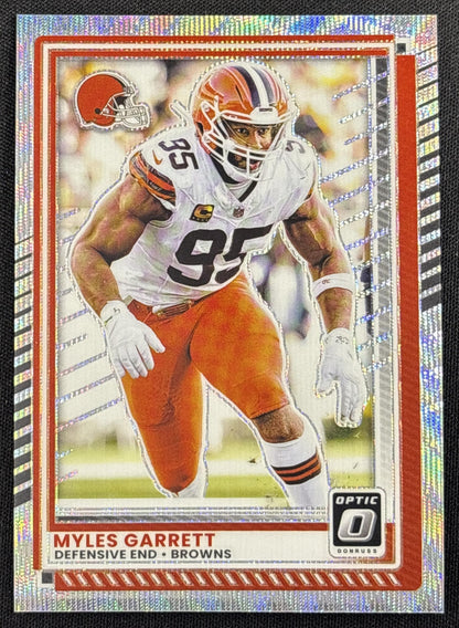 Myles Garrett 2025 Panini Donruss Optic Wave Prizm /300 Browns