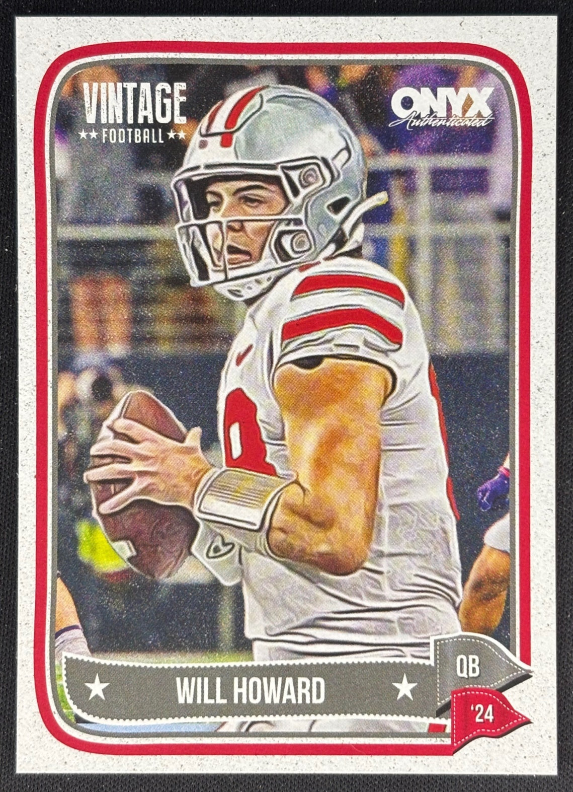 Will Howard 2024 Onyx Vintage Collection Buckeyes Sports Trading Cards