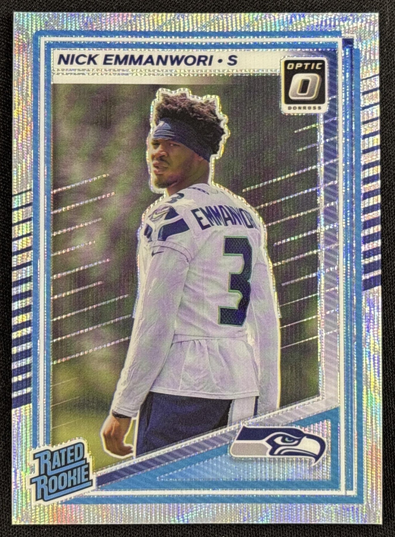 Nick Emmanwori 2025 Panini Donruss Optic Rated Rookie Wave Prizm /300 Seahawks