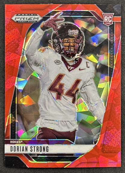 Dorian Strong 2025 Panini Prizm Draft Picks Red Ice Hokies Bills - Front