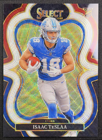 Isaac TeSlaa 2025 Panini Select Suite Level Tri-Color Prizm /199 Lions