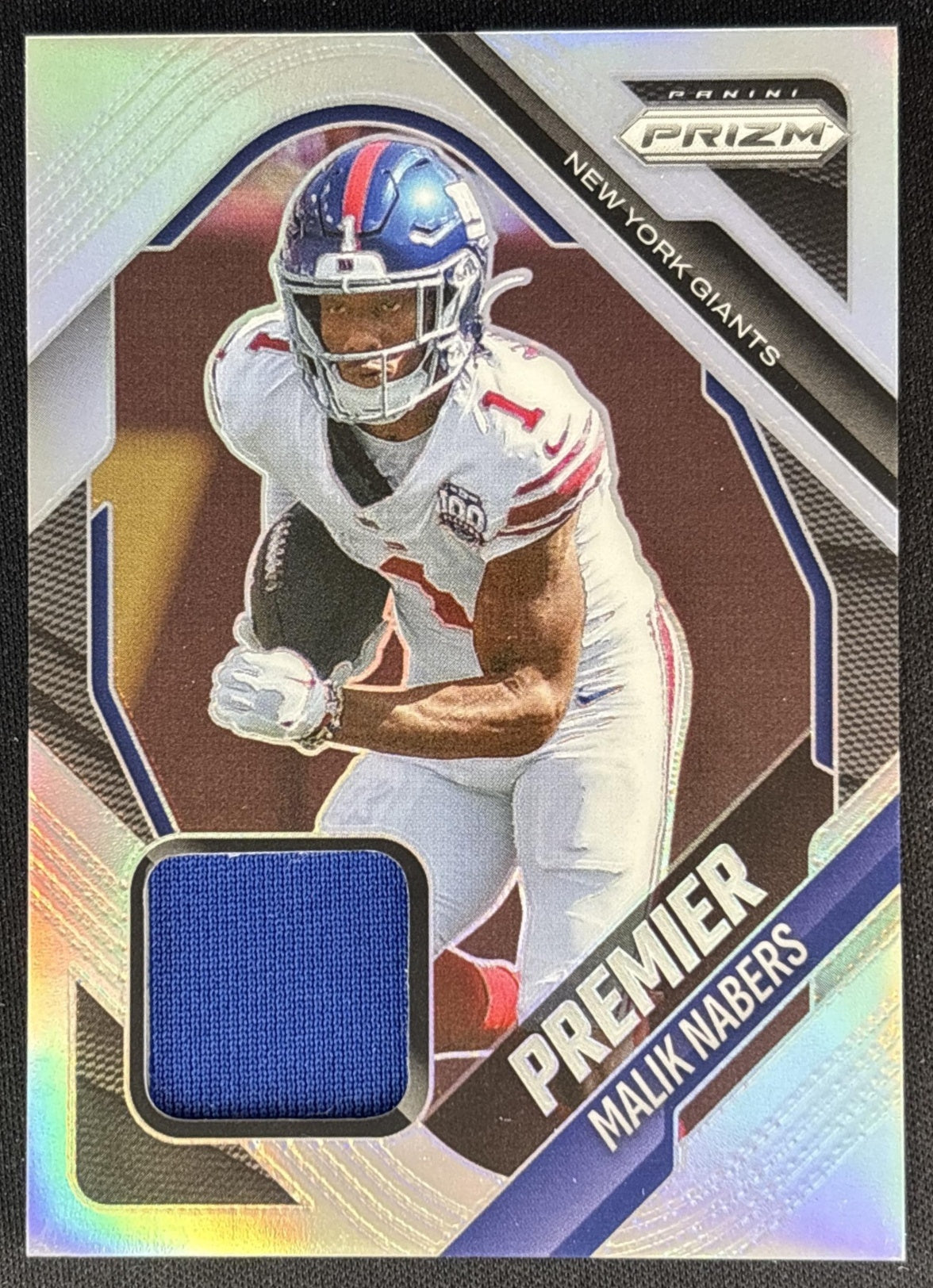 Malik Nabers 2025 Panini Prizm Premier Jerseys Giants Sports Trading Cards