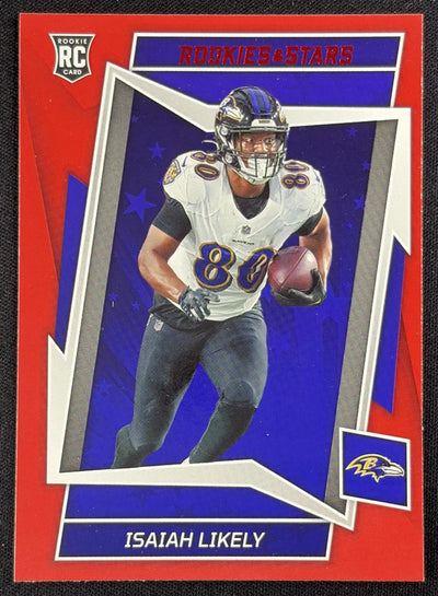Isaiah Likely 2022 Panini Rookies & Stars Red Ravens Sports Trading Card