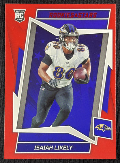 Isaiah Likely 2022 Panini Rookies & Stars Red Ravens