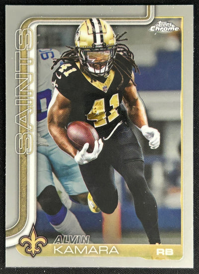 Alvin Kamara 2025 Topps Chrome Saints Sports Trading Cards