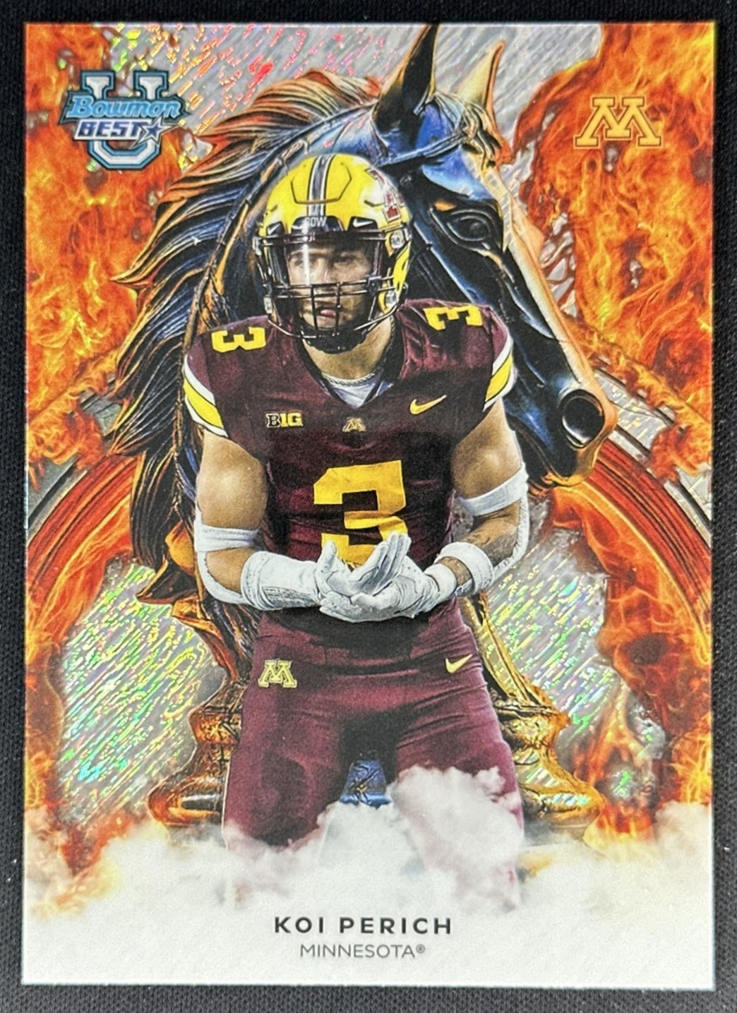 Koi Perich 2025 Best University Workhorse Shimmer Refractor Golden Gophers Vikings Default Title Sports Trading Cards
