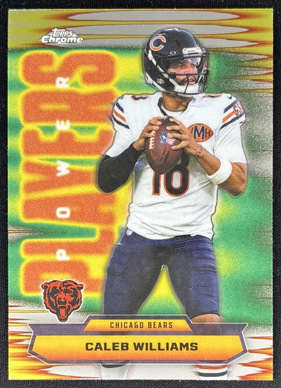 Caleb Williams 2025 Topps Chrome Power Players Bears front