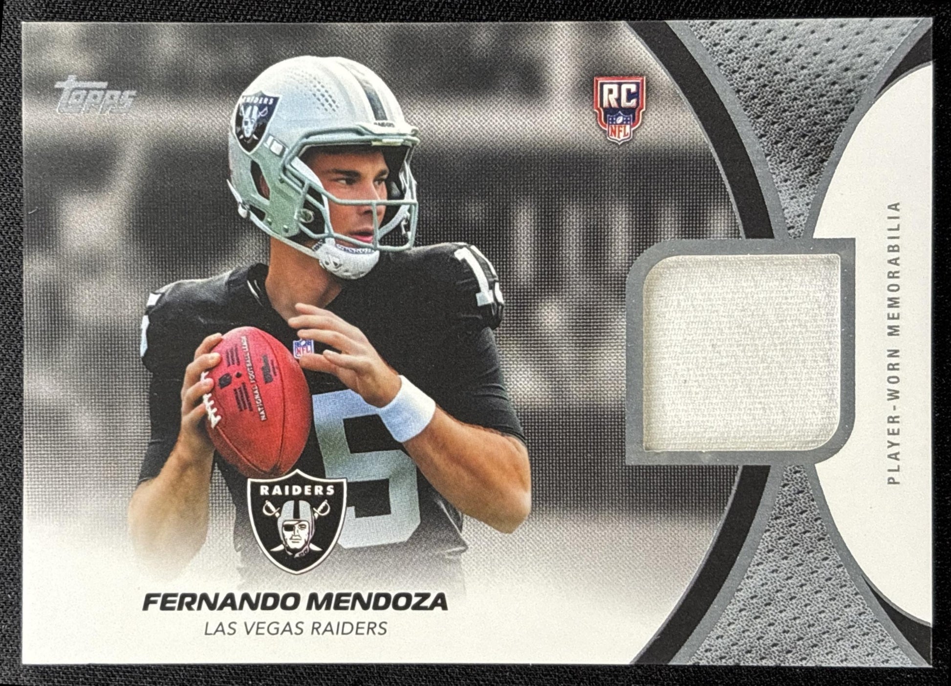 Fernando Mendoza 2026 Topps NFL Rookie Material Raiders