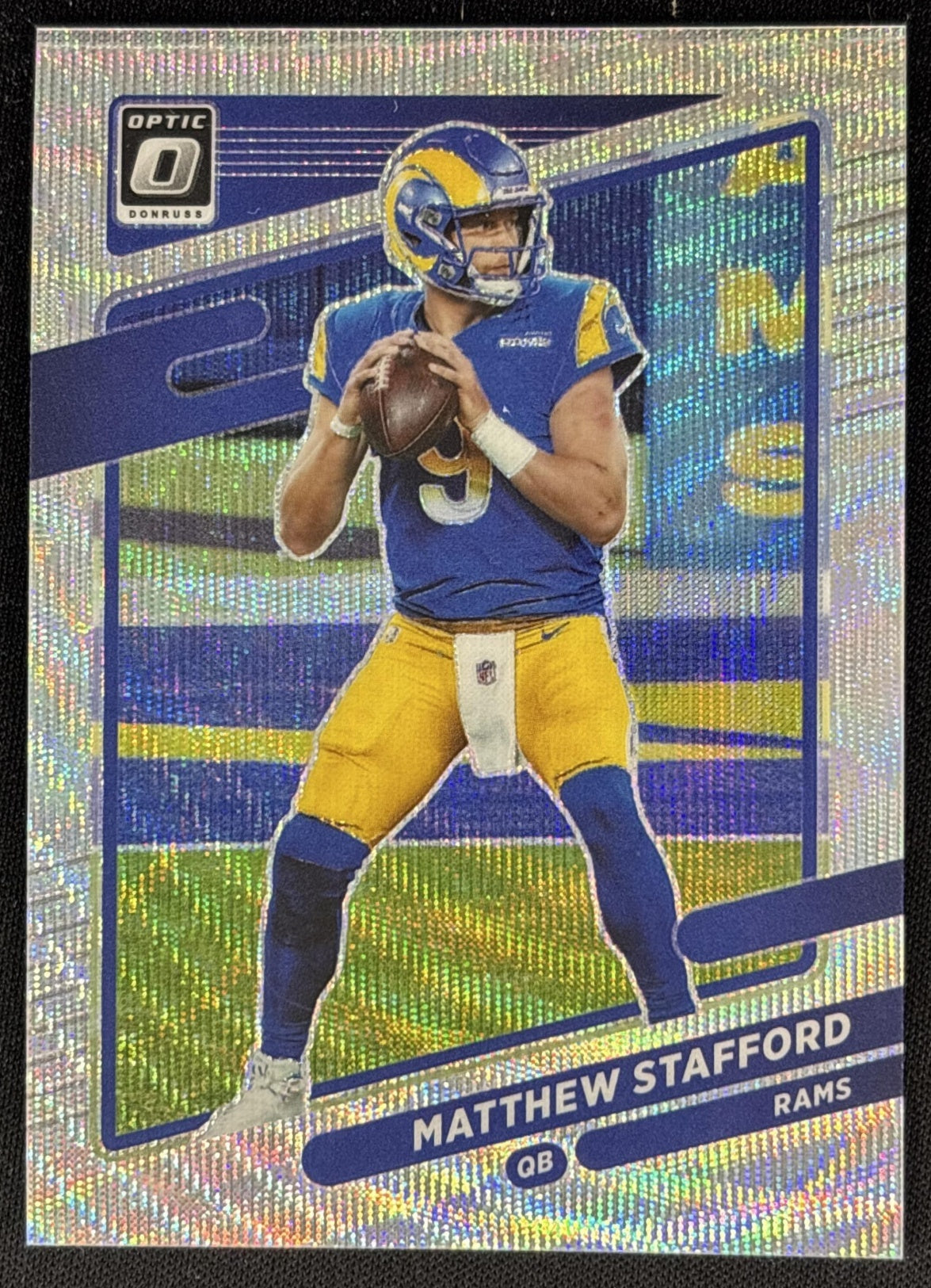 Matthew Stafford 2021 Panini Donruss Optic Wave /299 Rams