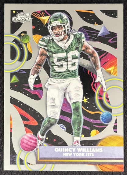Quincy Williams 2025 Topps Cosmic Chrome Jets front