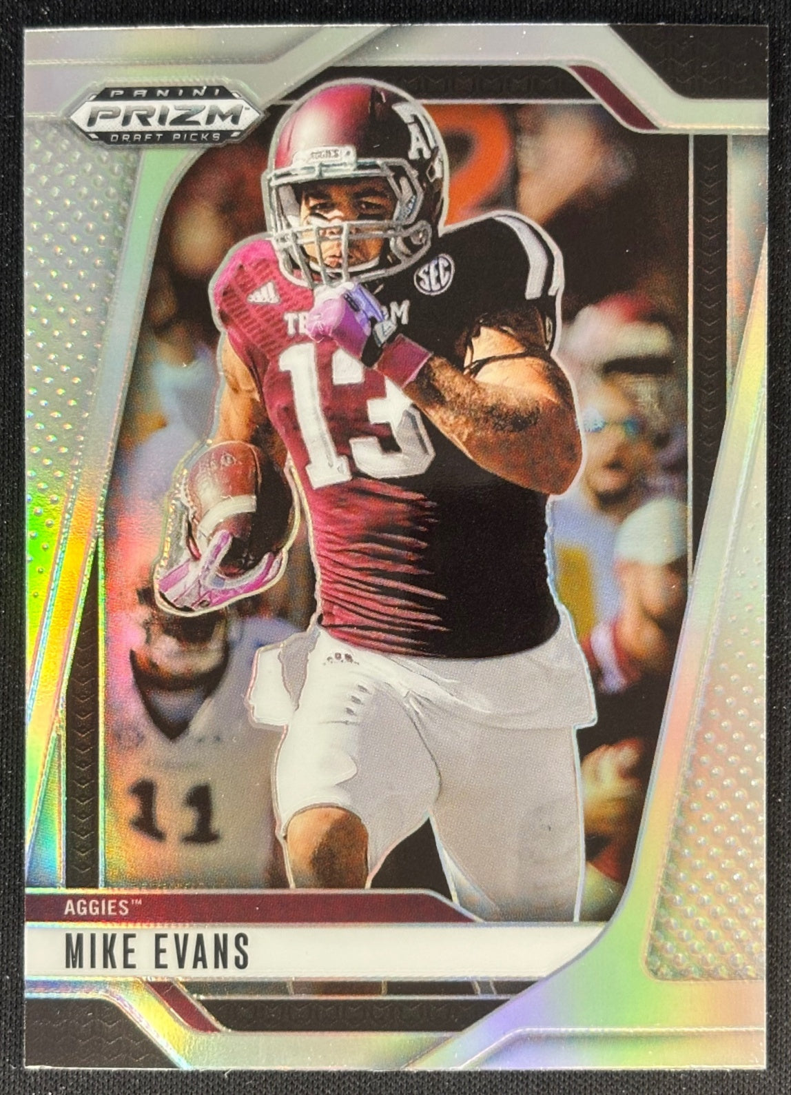 Mike Evans 2025 Prizm Draft Picks Silver Aggies Buccaneers Football