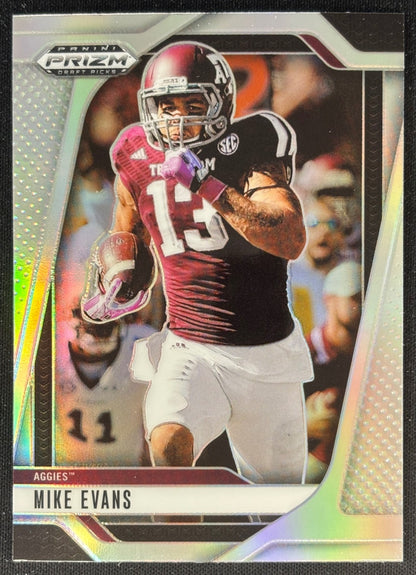 Mike Evans 2025 Prizm Draft Picks Silver Aggies Buccaneers Football