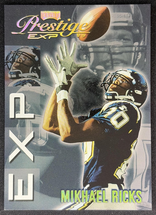 Mikhael Ricks 1999 Playoff Prestige EXP Reflections Gold /1000 Chargers front