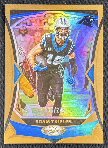 Adam Thielen 2024 Panini Certified Bronze Mirror /275 Panthers