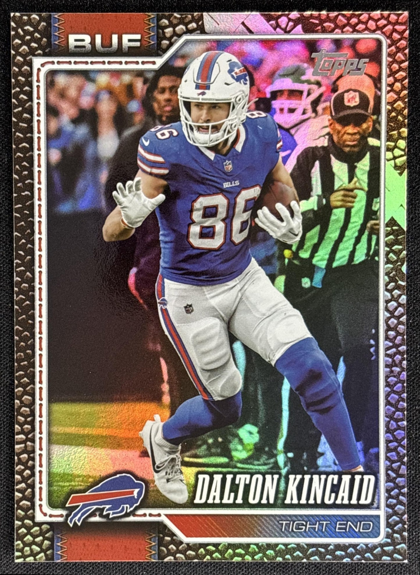 Dalton Kincaid 2026 Topps Football Leather Foil Bills