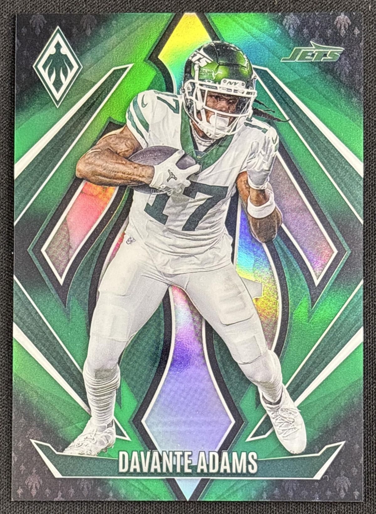 Davante Adams 2024 Panini Phoenix Green Fade /199 Jets