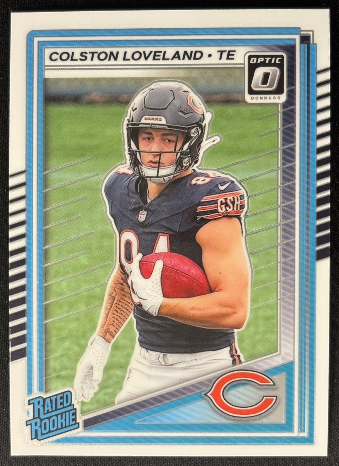 Colston Loveland 2025 Donruss Optic Rated Rookie Bears Sports Trading Cards