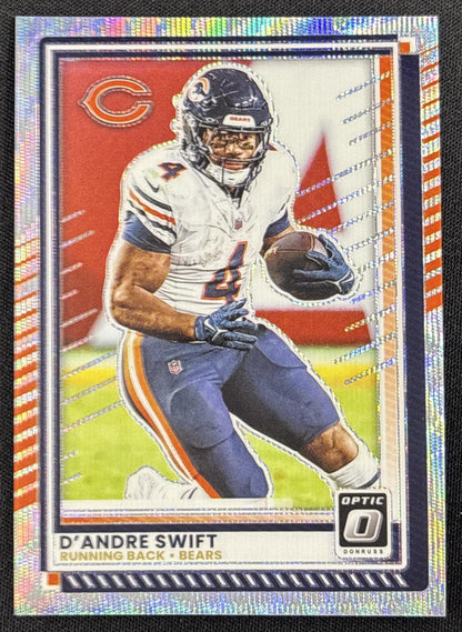 D'Andre Swift 2025 Panini Donruss Optic Wave Prizm /300 Bears