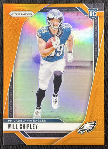 Will Shipley 2024 Panini Prizm Orange /249 Eagles