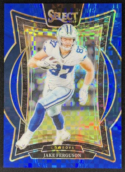 Jake Ferguson 2024 Panini Select Concourse Blue Prizm /249 Cowboys