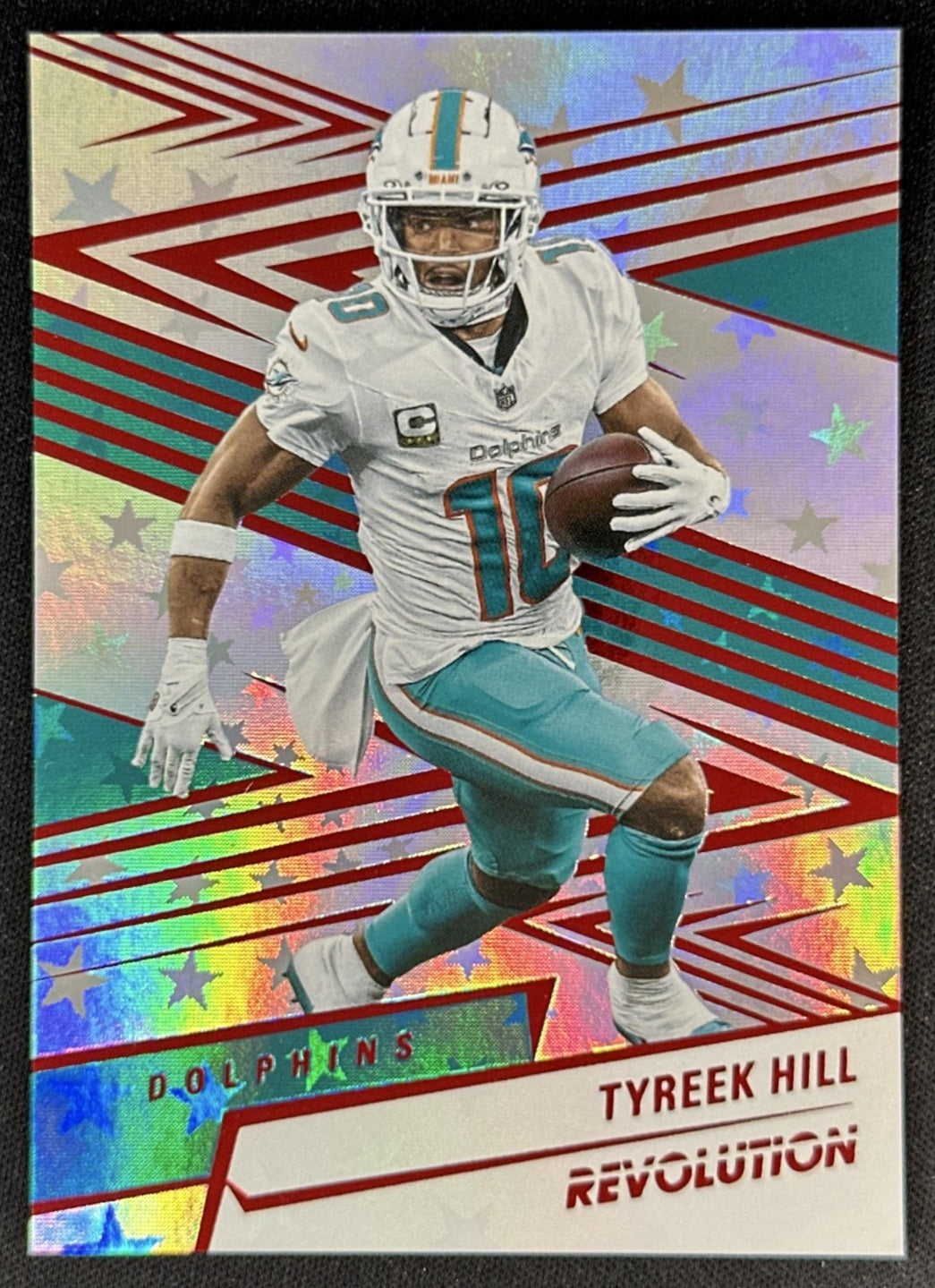 Tyreek Hill 2025 Panini Revolution Red Astro Dolphins