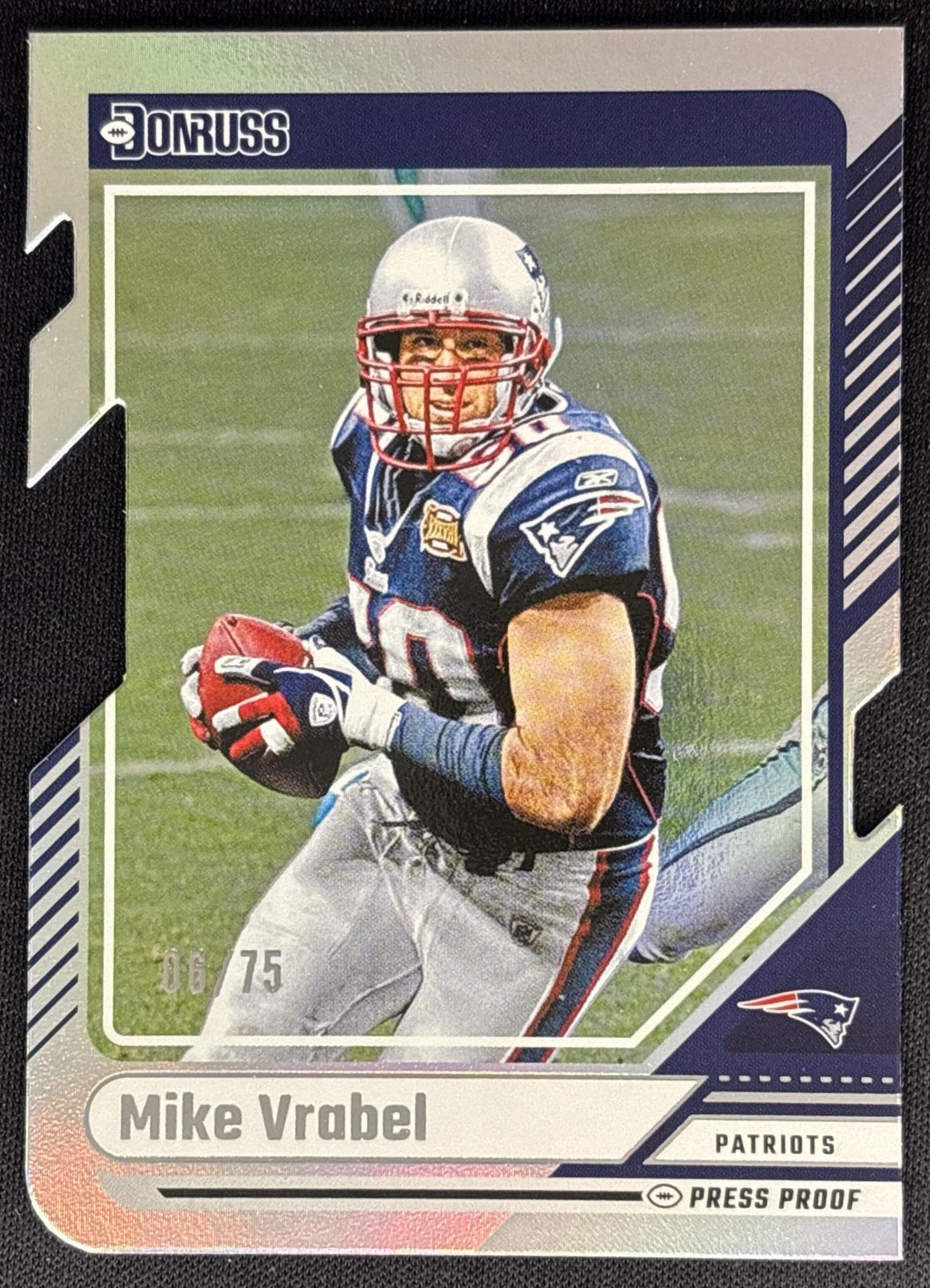 Mike Vrabel 2024 Panini Donruss Press Proof Silver Die Cut /75